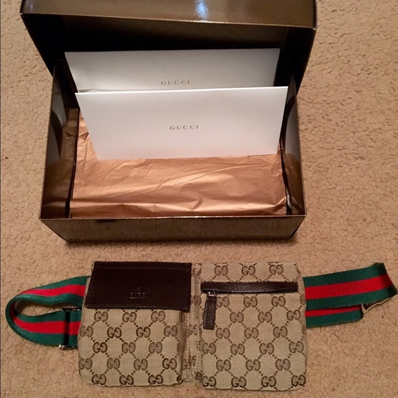 Gucci Ebony/Beige Belt Bag
