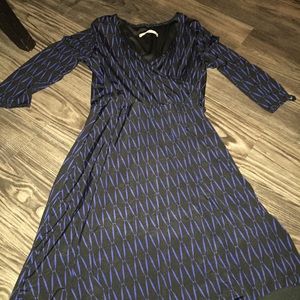 Faux Wrap Dress - knee length