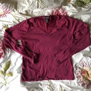 BANANA REPUBLIC maroon top