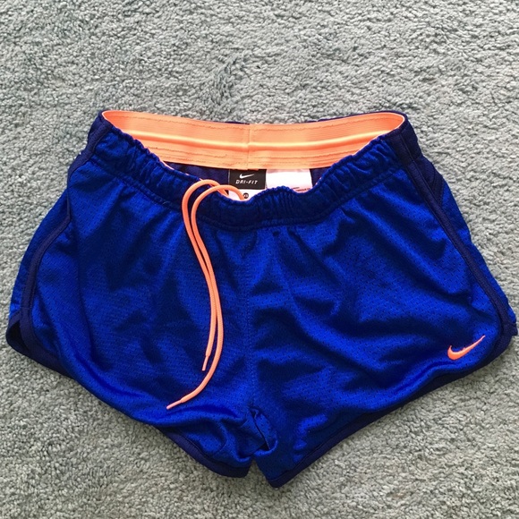 Royal blue nike running shorts