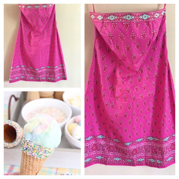 NY & Co Strapless Magenta Dress