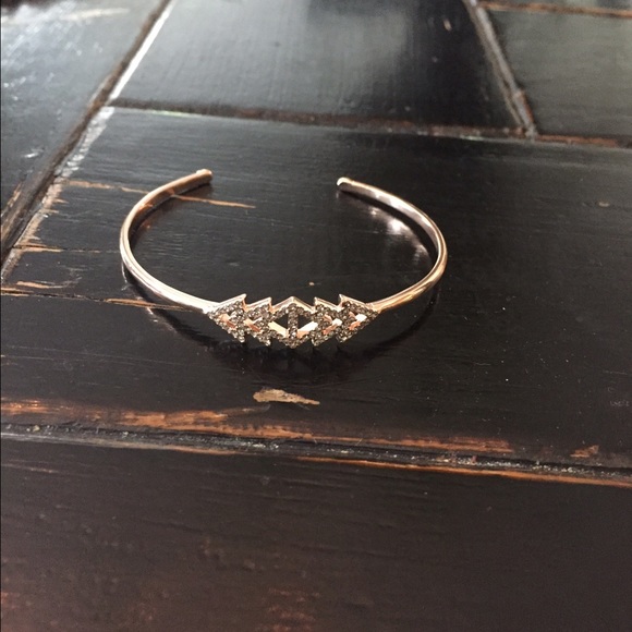 Stella & Dot Pave Triangle Cuff - Rose Gold