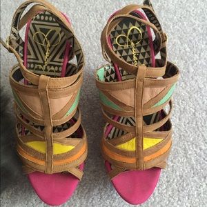 Jessica Simpson Color Block Heels