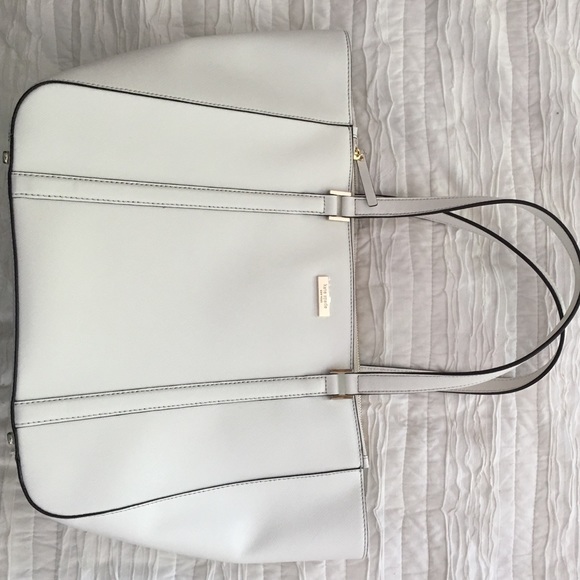White structured Kate Spade bag