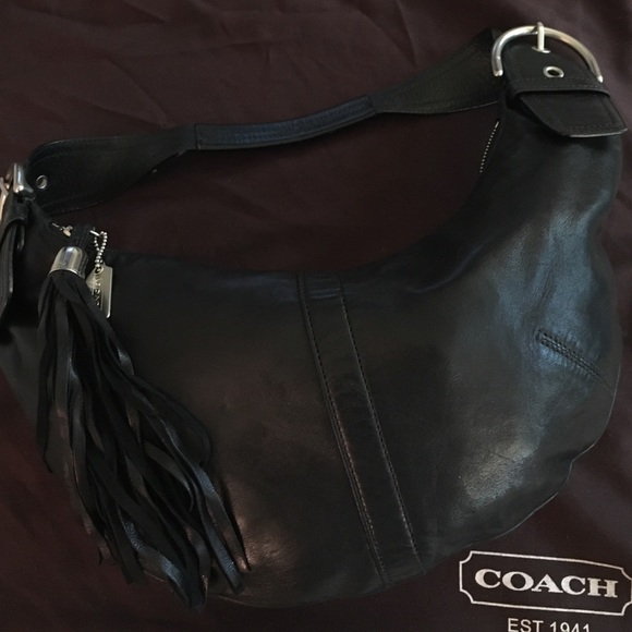 Coach Small Black Soho Hobo Handbag