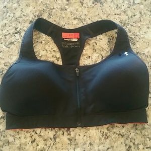 Under Armour barely used sports bra, front zip