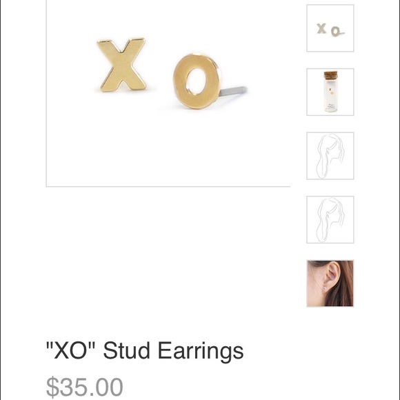 Jewelry - NWT "XO" earrings from Popsugar box
