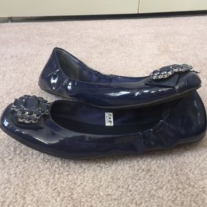 Navy blue flats
