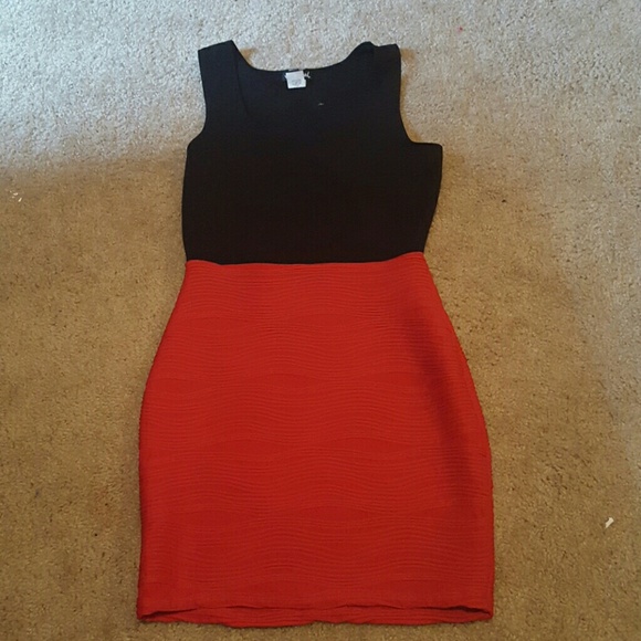 Black and red dress