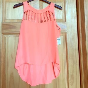 Bright Coral Tank Top