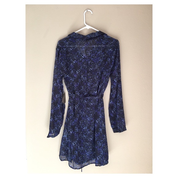 Water color print shirt dress - Picture 3 of 4