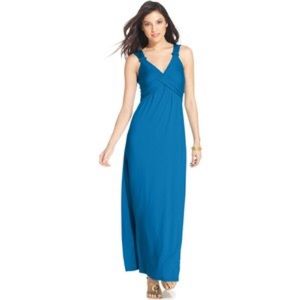 Knot front maxi dress