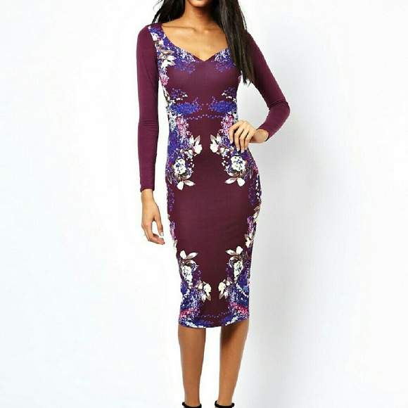 ASOS midi body con dress