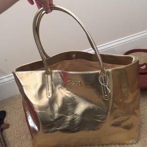 Gold Michael Kors bag