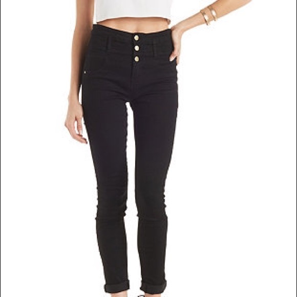 Refuge Black High Waisted Jeans