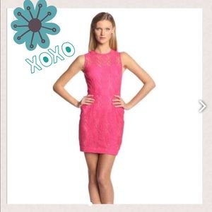 Cynthia Steffe Pink lace mini