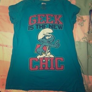 Smurfs geek is the new chic t-shirt