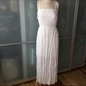 Doe and Rae white maxi dress
