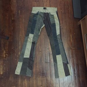 Energie(misssixty)CorduroyPant patch denim,leather