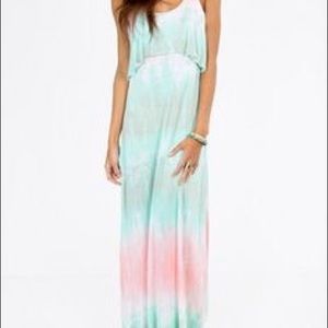 Tie dye maxi dress