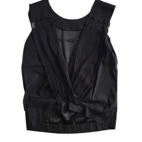 Kora Rae Tops - Black Silk 'Tiare' Top