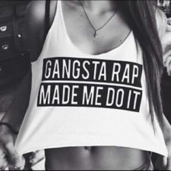 Gangsta rap made me do it shirt