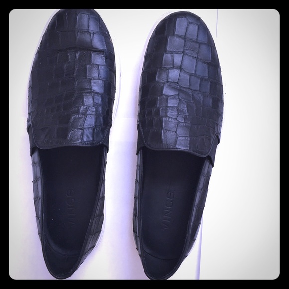 Vince Leather Slip-On Sneaker
