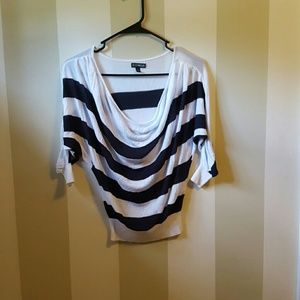 Express striped light weight sweater