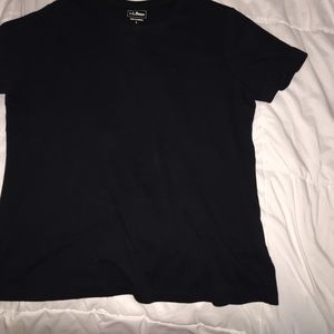 LL BEAN made in Cambodia black tee