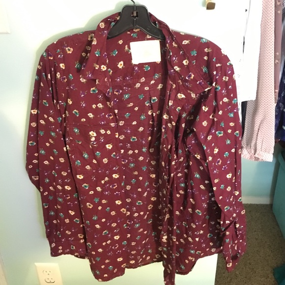 Floral Button Down - Picture 1 of 3