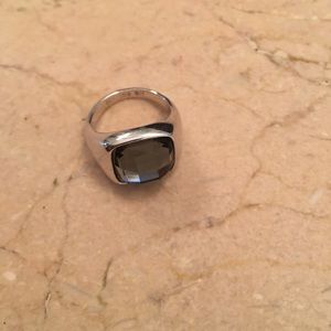 Lia Sophia grey stone ring