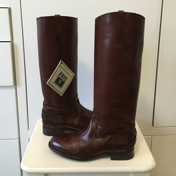 FRYE Lindsay Plate Leather Boots! - Picture 2 of 4