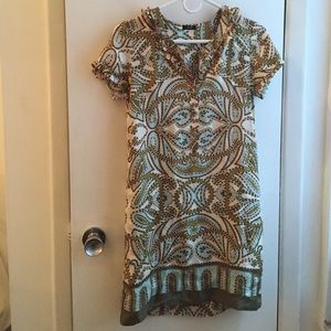 J Crew Paisley Shift Dress Sz 2