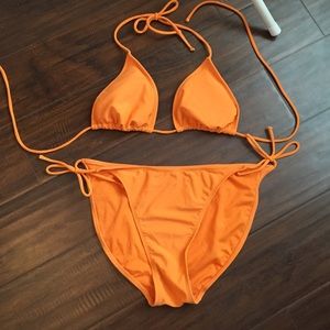 Orange bikini