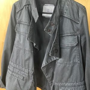 HEI HEI Drawstring Anorak Charcoal Gray