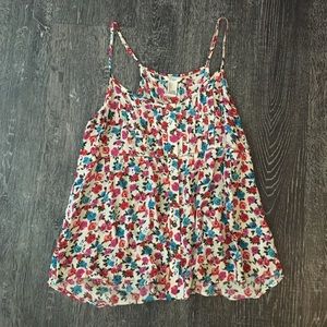 flowy floral tank