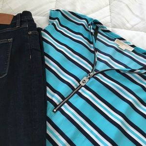 Michael Kors striped blouse