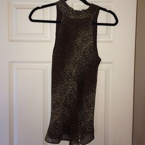 INC cheetah top