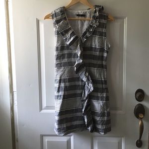 Chambray and white sundress