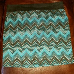 Maurices teal/black skirt