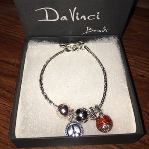 DaVinci Beads Charm Bracelet Worn Once