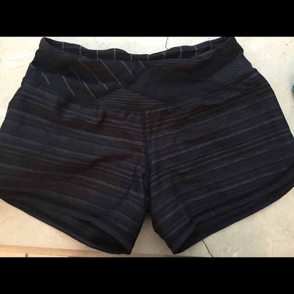 Lululemon black running shorts