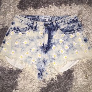 Flower jeans