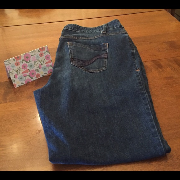 Blue jeans gently used.