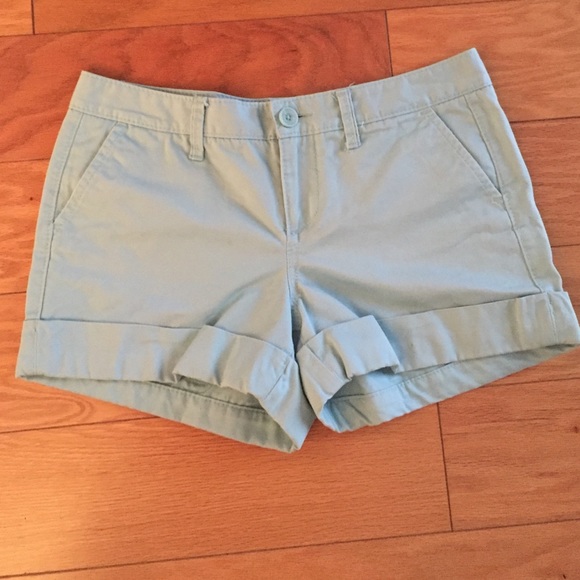 Light turquoise shorts. Size 6