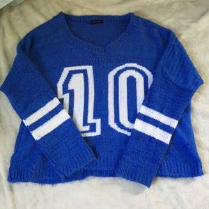 LF oversized varsity sweater