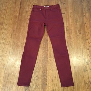 Maroon Bullhead (Pacsun) skinny jeans