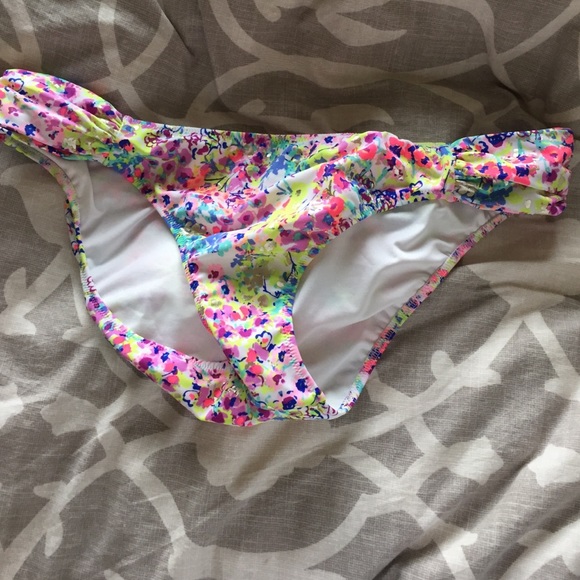 Gathered side multi colored bottoms