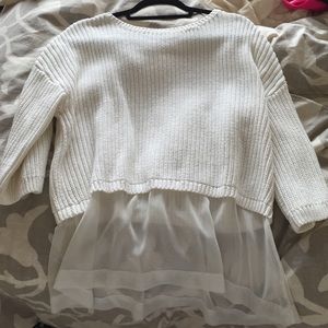 Sheer bottoms sweater asos