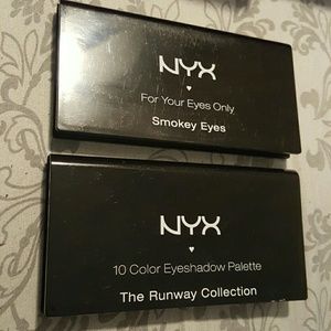 NYX eyeshadow palettes